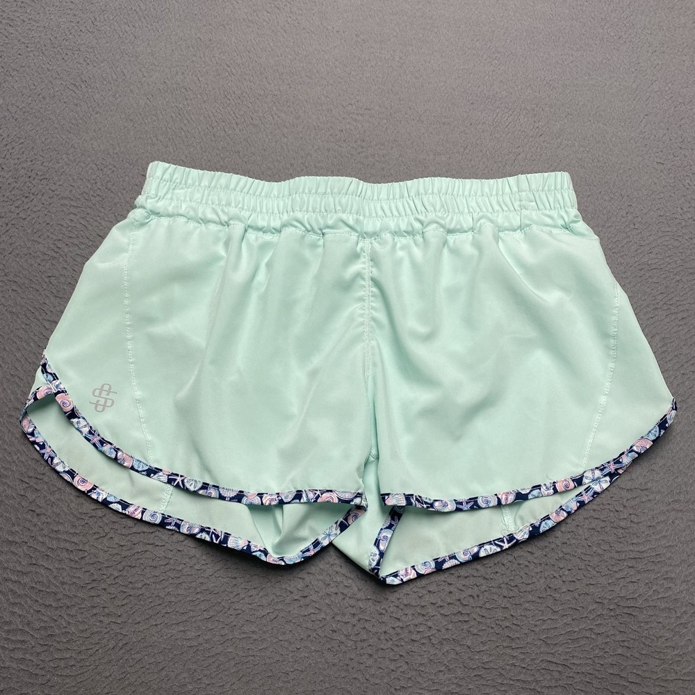Simply Southern Shorts Womens XL Green Running 3.5 In Elastic Athletic Gym